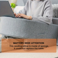 Reading Pillow for Gaming, Extra Large Arm Rest Pillow for Adult, Memory Foam Bed Rest Pillow for Reading, Working,With Rem，1 PC