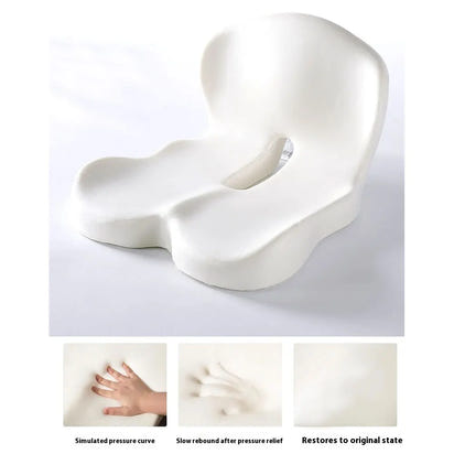 Memory Foam L-Shaped Integrated Office Chair Cushion with Lumbar Support Car Seat Cushion for Office Workers Car Drivers