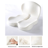 Memory Foam L-Shaped Integrated Office Chair Cushion with Lumbar Support Car Seat Cushion for Office Workers Car Drivers