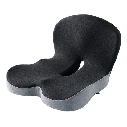 Memory Foam L-Shaped Integrated Office Chair Cushion with Lumbar Support Car Seat Cushion for Office Workers Car Drivers