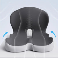 Memory Foam L-Shaped Integrated Office Chair Cushion with Lumbar Support Car Seat Cushion for Office Workers Car Drivers